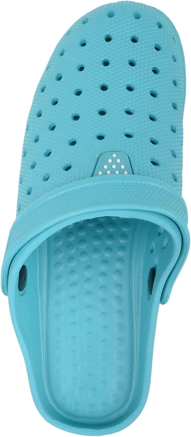 ABSOLUTE FOOTWEAR Womens Slip On Garden Summer Holiday Pool Clogs Shoes with Adjustable Back Strap