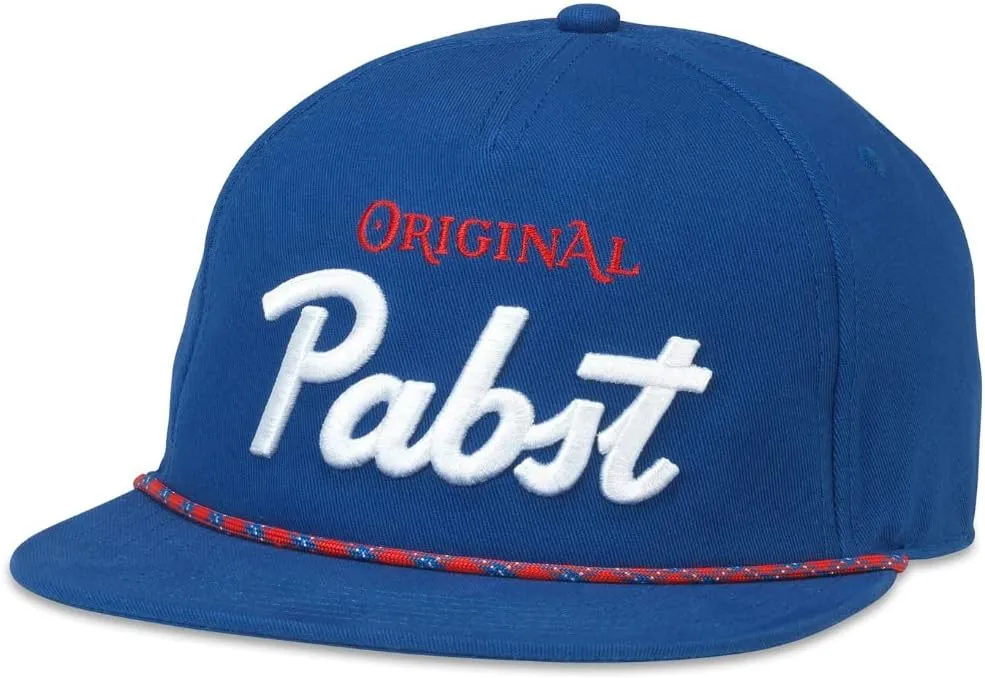 AMERICAN NEEDLE Pabst Blue Ribbon PBR Beer Unisex Adjustable Snapback Baseball Hat