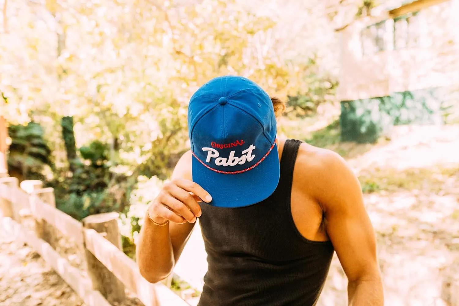 AMERICAN NEEDLE Pabst Blue Ribbon PBR Beer Unisex Adjustable Snapback Baseball Hat