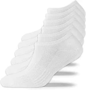 Ankle Socks for Women Low Cut Short Cotton Socks | Breathable & Comfortable Socks for Men and Women - 6 Pairs