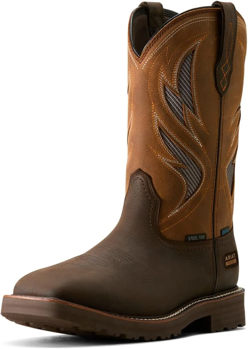 ARIAT Men's Activator Venttek Waterproof Steel Toe Work Boot Western