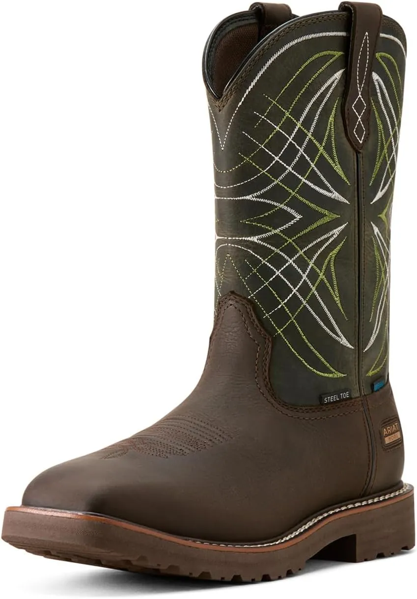 ARIAT Men's Activator Waterproof Steel Toe Work Boot Western