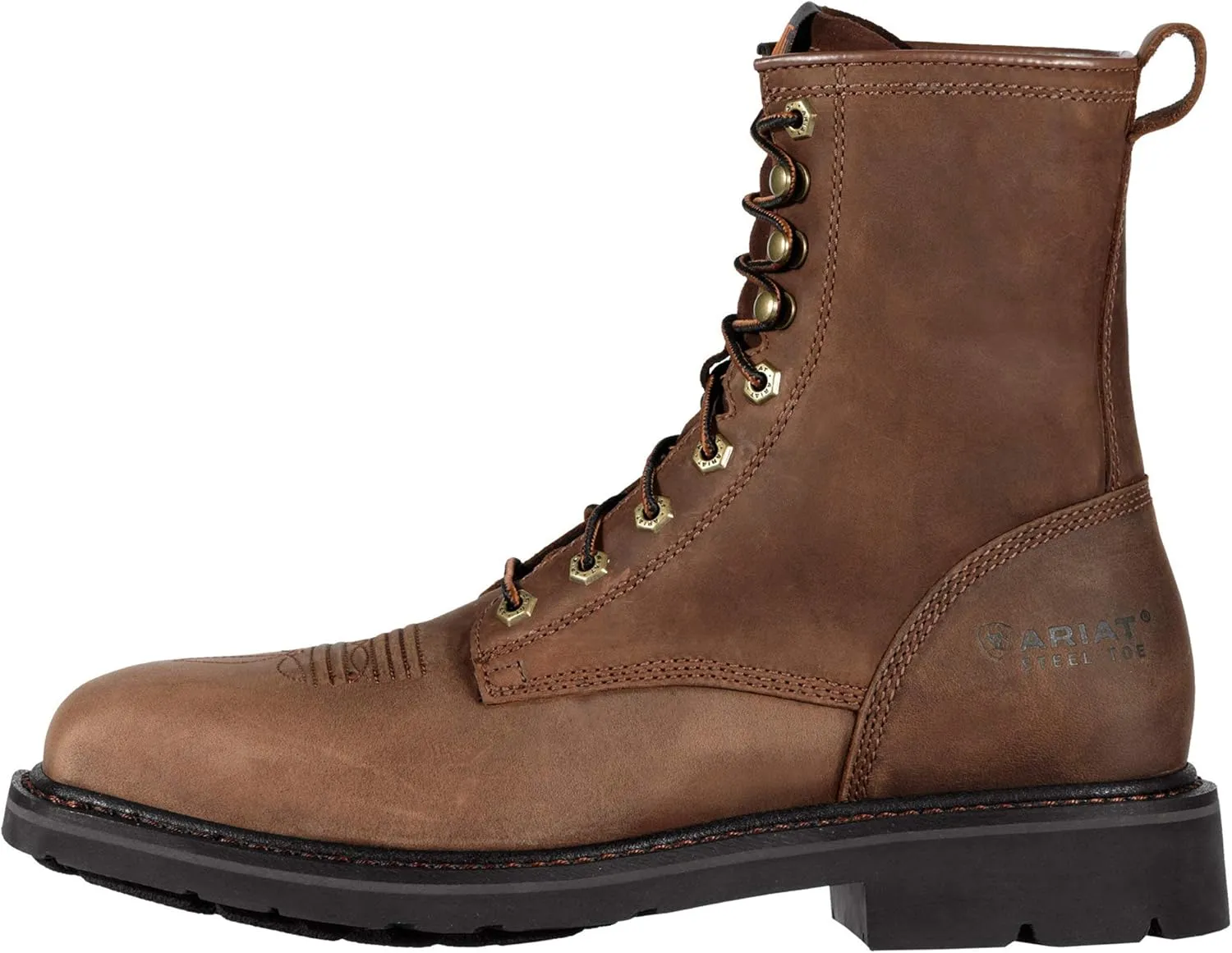 Ariat Men's Cascade 8" Wide Square Toe Steel Toe Work Boot