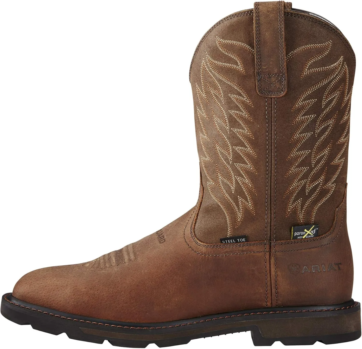 Ariat Men's Groundbreaker Wide Square Toe Metguard Steel Toe Work Boot