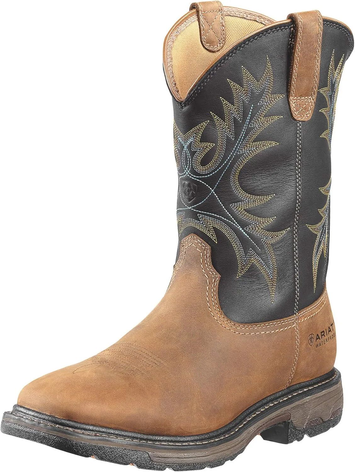 Ariat Men's WorkHog Wide Square Toe Waterproof Steel Toe Work Boot