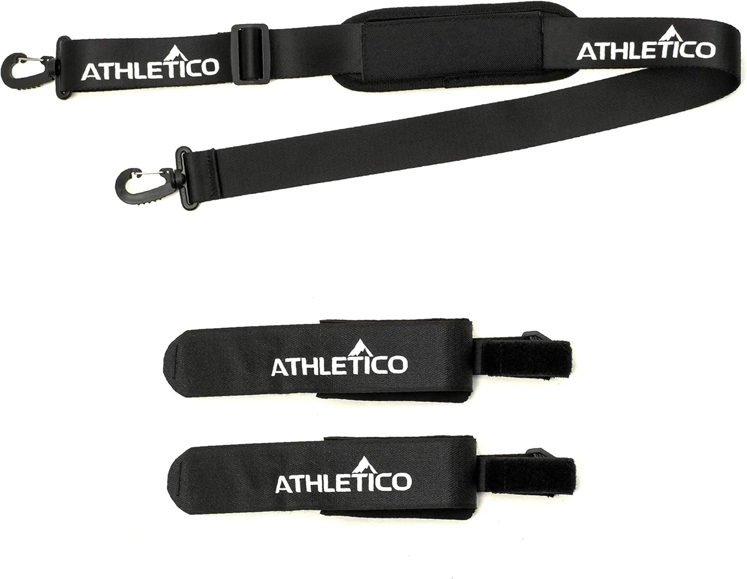 Athletico Ski Strap & Pole Carrier - Adjustable Cushioned Ski Carrier