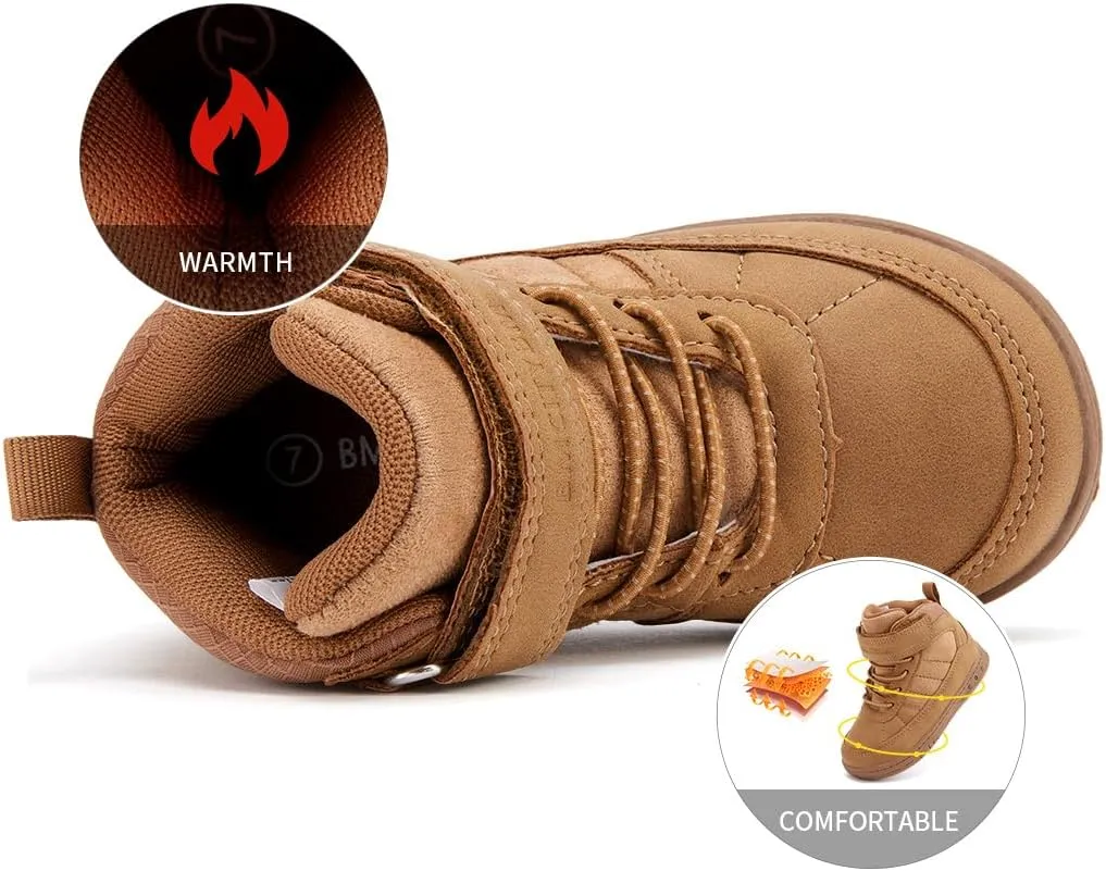 BMCiTYBM Toddler Snow Boots Boys Girls Winter Waterproof Shoes Cold Weather Outdoor