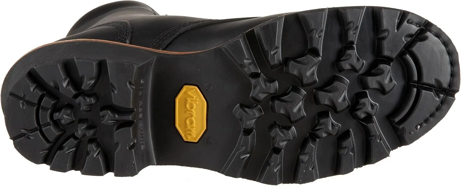 Chippewa Men's Baldor 8" Steel Toe Logger Boots - Slip Resistant, Durable Leather, Heavy Duty Work Boots for Men