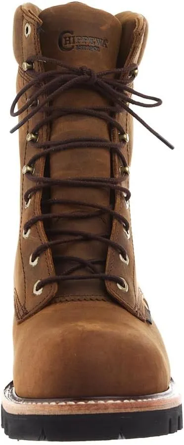 Chippewa Super DNA 9" Waterproof Insulated Steel Toe Logger Work Boot