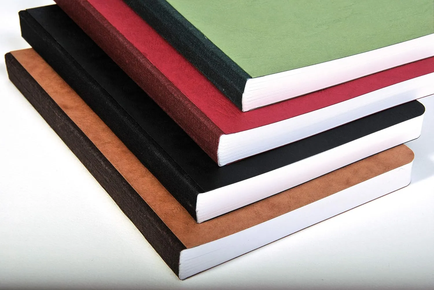 Clairefontaine - Ref 79543C - Age Bag Clothbound Notebook (192 Pages) - A5 Size, Dot Grid Rulings, 90gsm Brushed Vellum Paper - Brown Leather Effect Cover