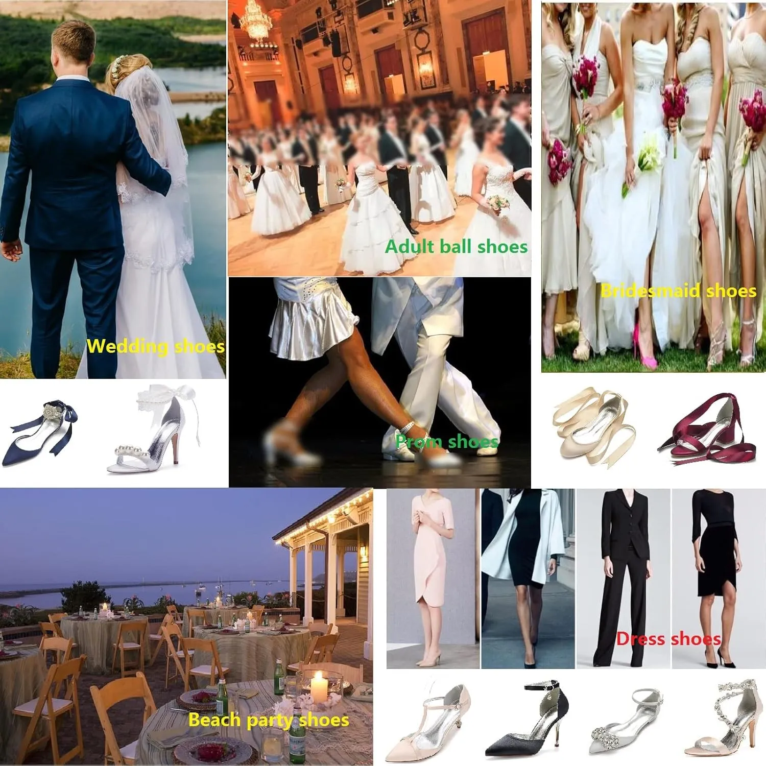 COMFASH Women's Slingback Flats Satin Pointed Toe Ballerina Walking Prom Evening Bridal Party Dress Flats Shoes, White