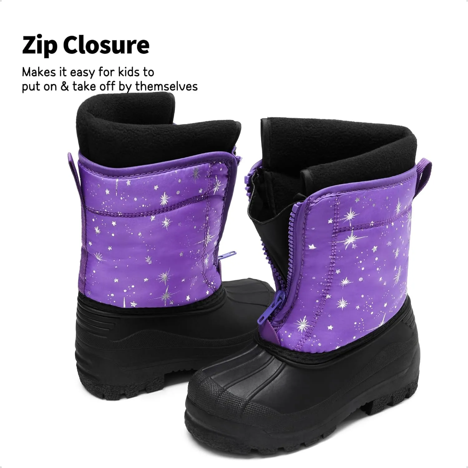 DREAM PAIRS Boys Girls Waterproof Winter Snow Boots