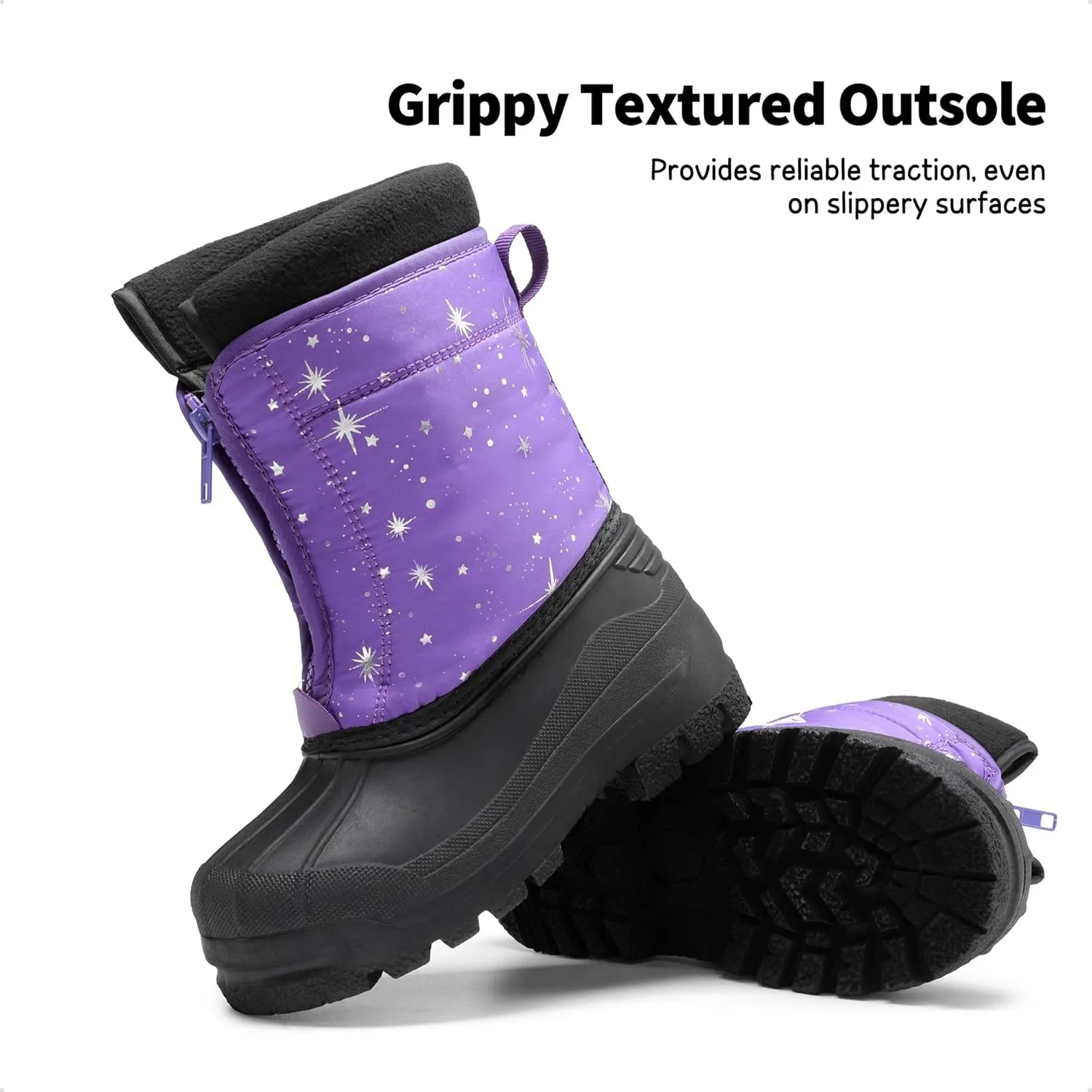 DREAM PAIRS Boys Girls Waterproof Winter Snow Boots