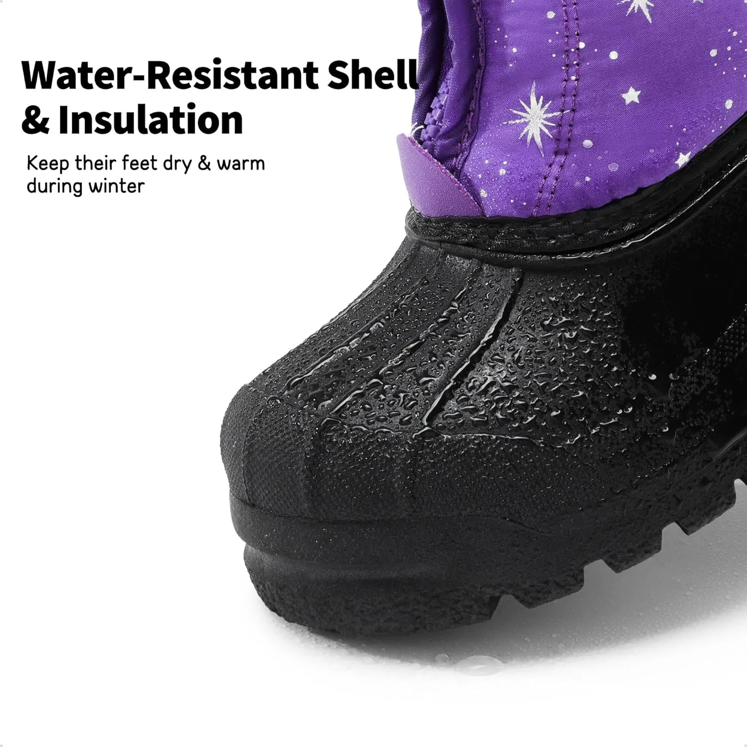 DREAM PAIRS Boys Girls Waterproof Winter Snow Boots