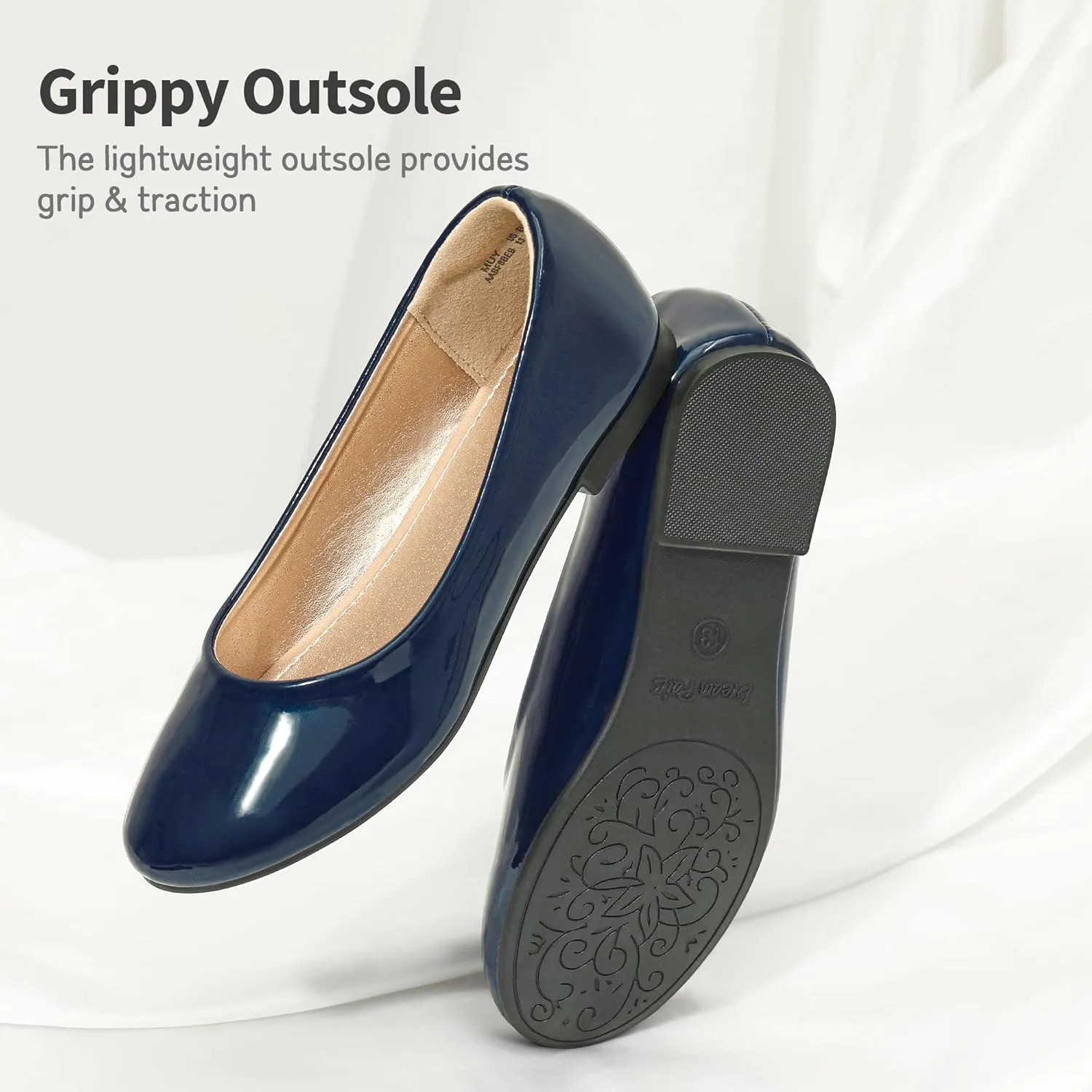 DREAM PAIRS Girls Dress Shoes Slip on Ballerina Flats for Wedding/Party