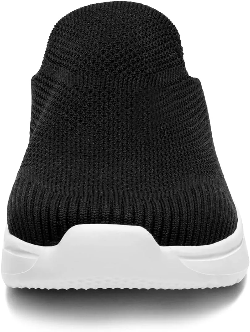 DREAM PAIRS Mules for Women Shoes Slip on Sneakers Knit Flats Lightweight Breathable Comfortable Walking Shoes