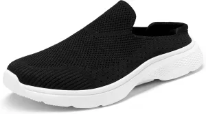 DREAM PAIRS Mules for Women Shoes Slip on Sneakers Knit Flats Lightweight Breathable Comfortable Walking Shoes