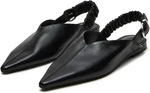 DREAMCIA Pointed Toe Flats for Women Slingback Flats Ballet Flats Shoes Dressy Casual Closed Toe Shoes