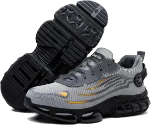 Evontira Elevated Pro Trainers Steel Toe Original, Noozier Safety Shoes, 2025 New Non Slip Work Shoes for Man Women, Lightweight, Comfortable, Prestivos Slip On Steel Toe
