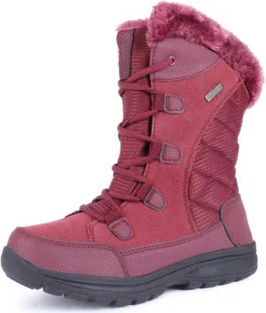FANTURE Women's Waterproof Mid-Calf Snow Boot | Winter Thinsulate Insulation Warm Fur Lined | Anti-Slip & Lace Up Closure Cold Weather Boots U420WGLBY-20240712