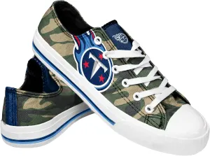 FOCO Women's NFL Camo Low Top Canvas Sneakers Shoes