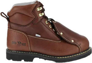 Iron Age Mens Groundbreaker 6 Inch Electrical Steel Toe External Met Guard Work Safety Shoes Casual - Brown