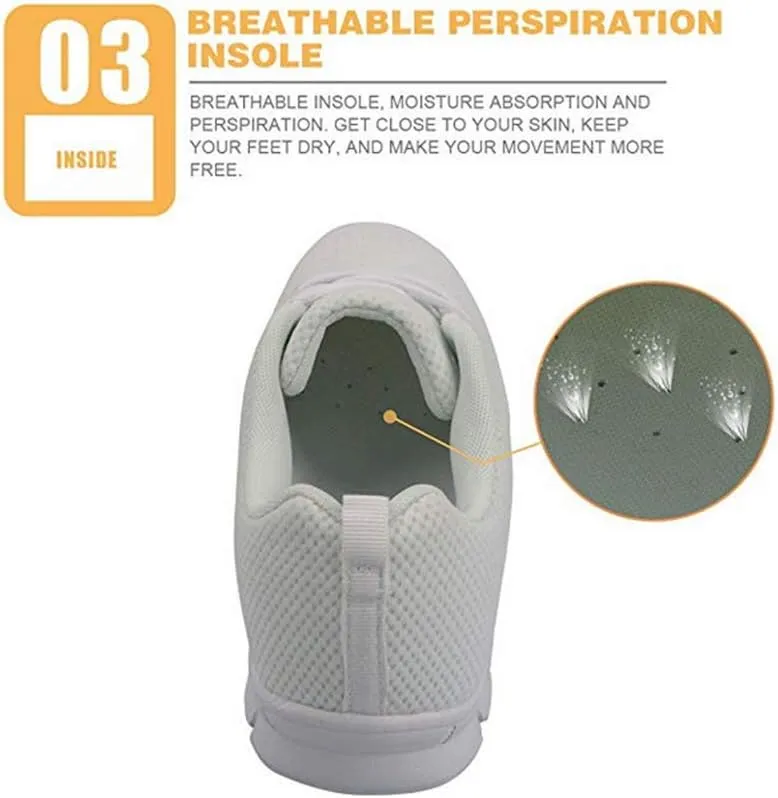 Jeiento Women's Men's Walking Shoes Lightweight Running Shoes Outdoor Fashion Sneaker