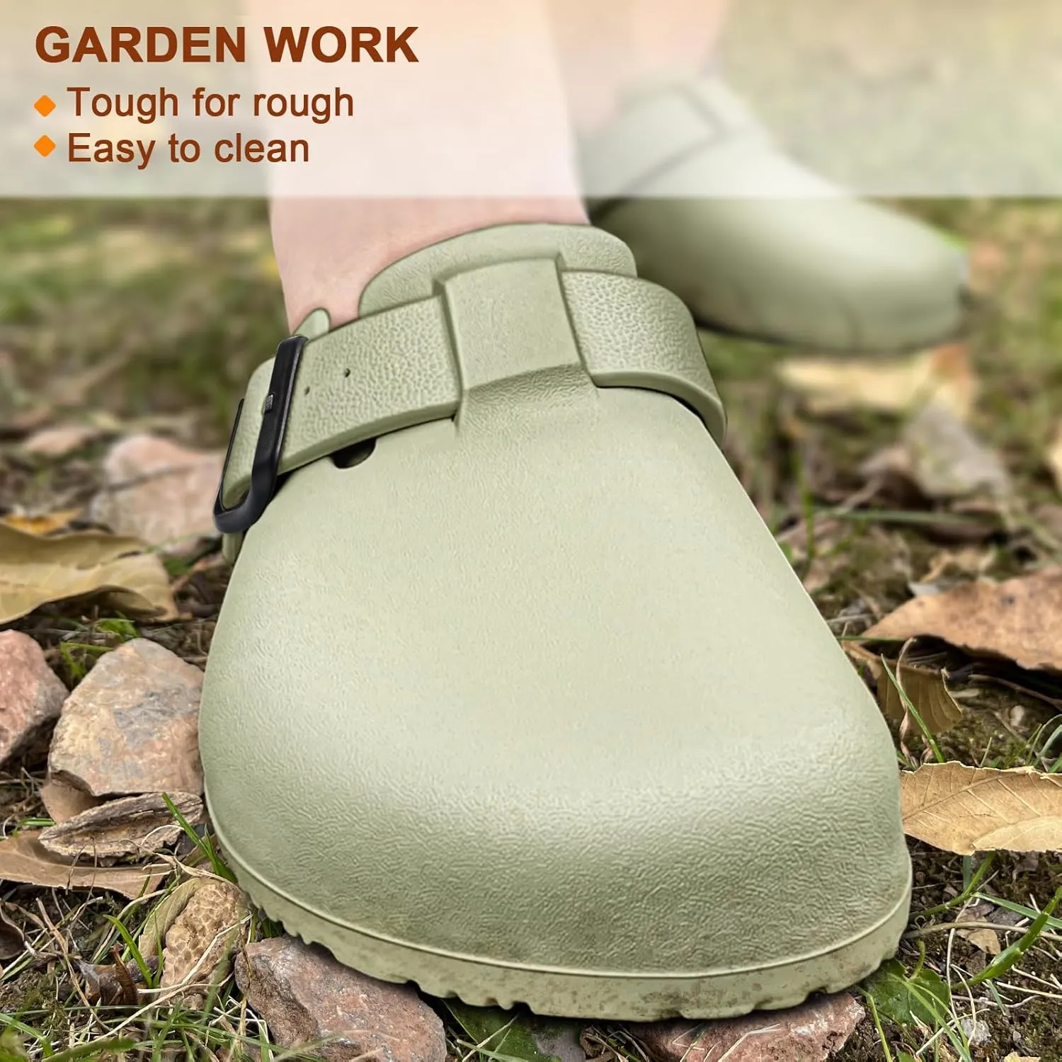 KEMISANT Women Clogs,Comfortable Mules Sandals Slippers Nurse Garden Shoes Unisex for Men Cushioned Support