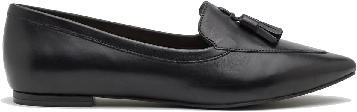 LEHOOR Women Tassel Flat Loafers Pointed Closed Toe Slip On Penny Loafers Patent Leather Suede Loafer Flats Fringe Pointy Toe Boat Shoes Patchwork Retro Office Work Club Driver Flats Casual 4-11 M US