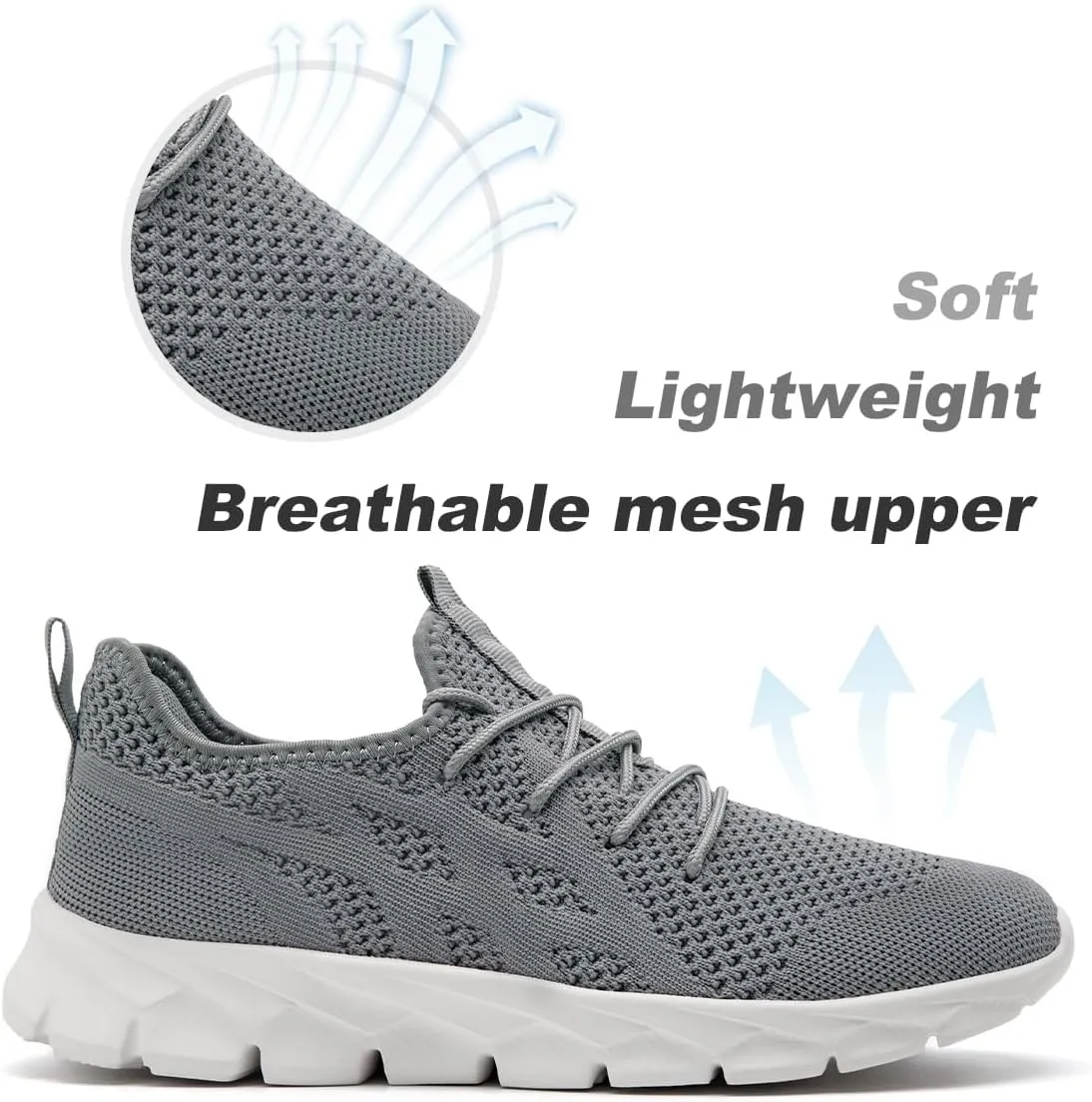 Men Slip On Running Shoes Lightweight Breathable Non-Slip Gym Sneakers Cushioned Comfort for Walking Fitness & Daily Training Leisure Athletic Sports Design