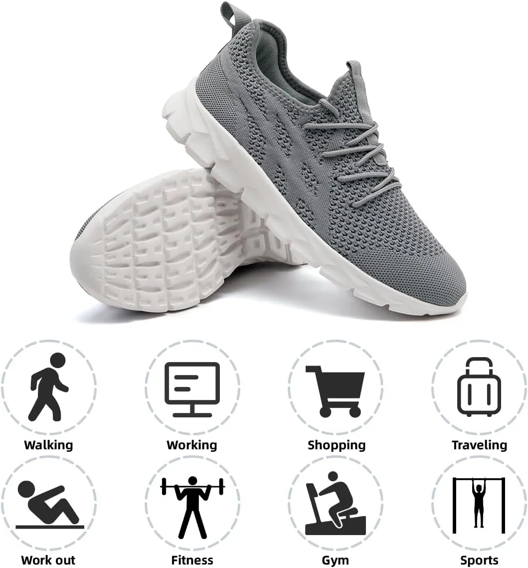 Men Slip On Running Shoes Lightweight Breathable Non-Slip Gym Sneakers Cushioned Comfort for Walking Fitness & Daily Training Leisure Athletic Sports Design
