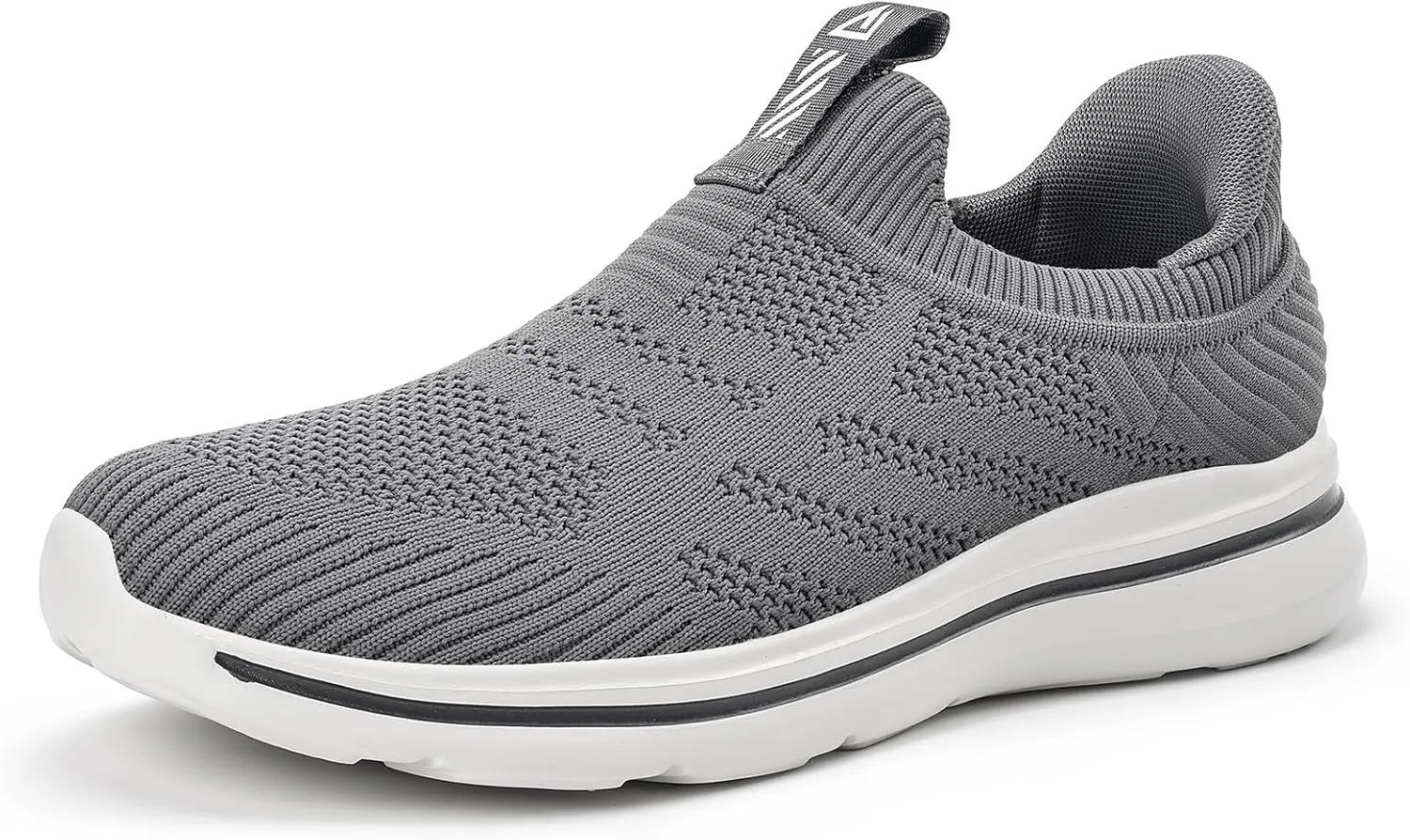 Men's Hands-Free Slip On Sneakers | Laceless Walking Shoes for Gym/Travel/Office