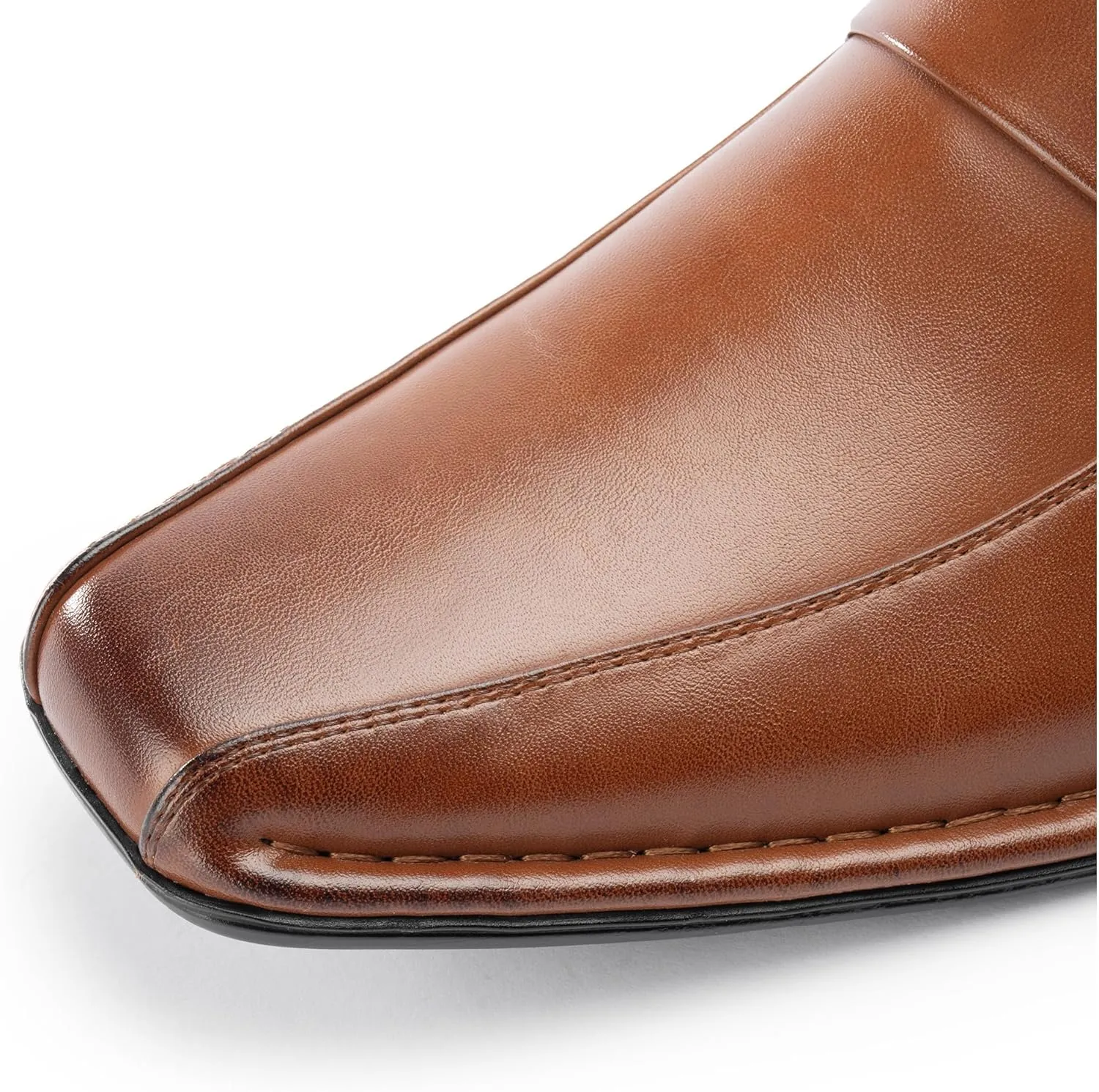 Men's Loafers Dress Shoes Slip on, Leather Lined, Cushioned Insole, Soft Lining, Sturdy Design with Buckle, Classic Comfort Elegance