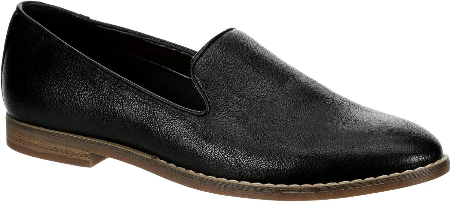 Michael By Michael Shannon Sherrill - Women's Closed Toe Faux Leather Slip On Classic Loafer Flat