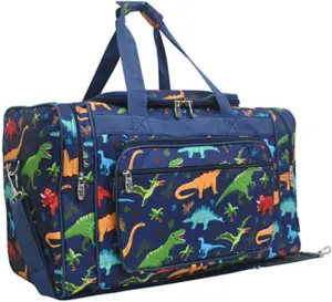 NGIL Canvas 20" inch Duffle Bag (Dino World-Navy)