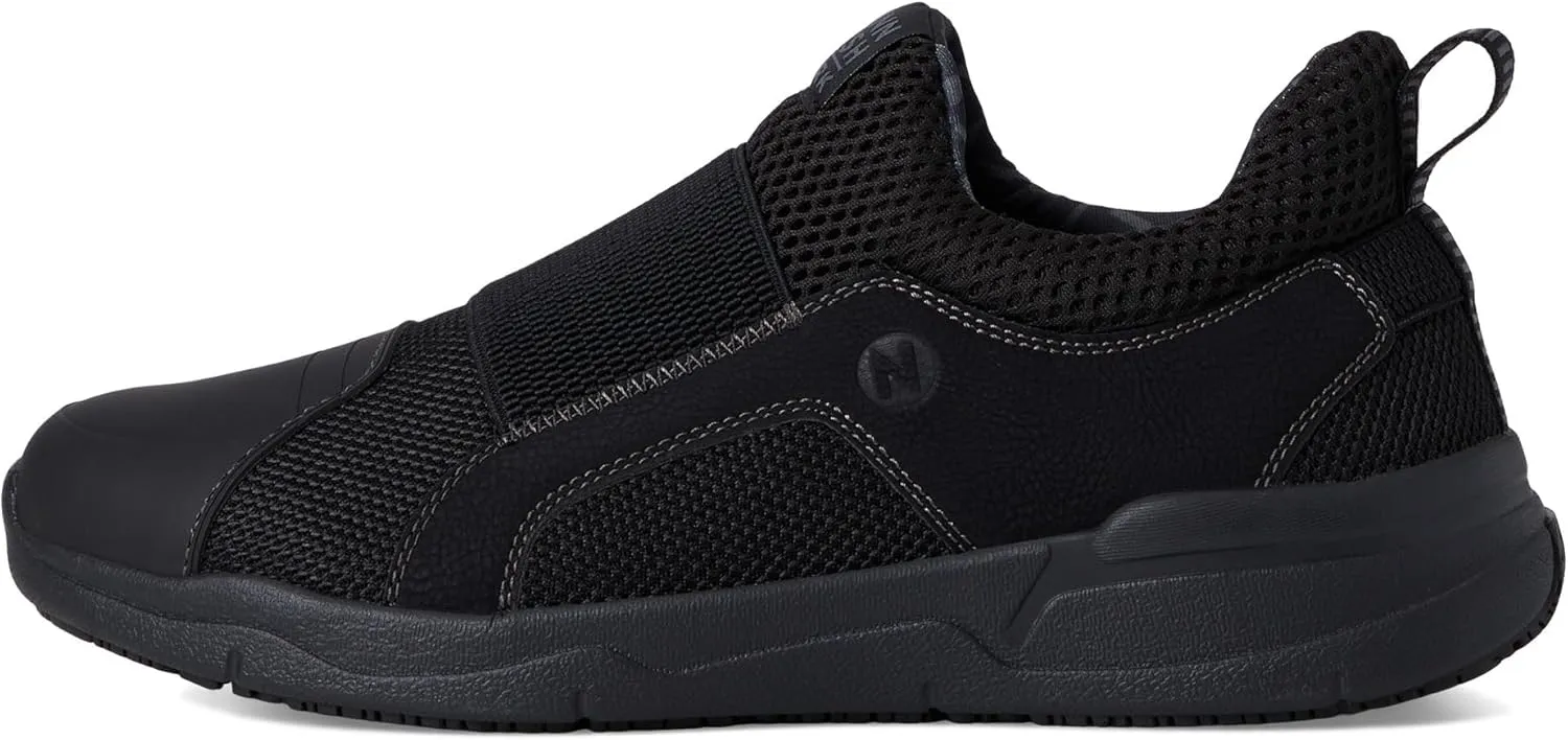Nunn Bush Men's Grazie Ap1 Slip-on Slip-Resistant Work Shoe Ez on Athletic Style Sneaker Food Service
