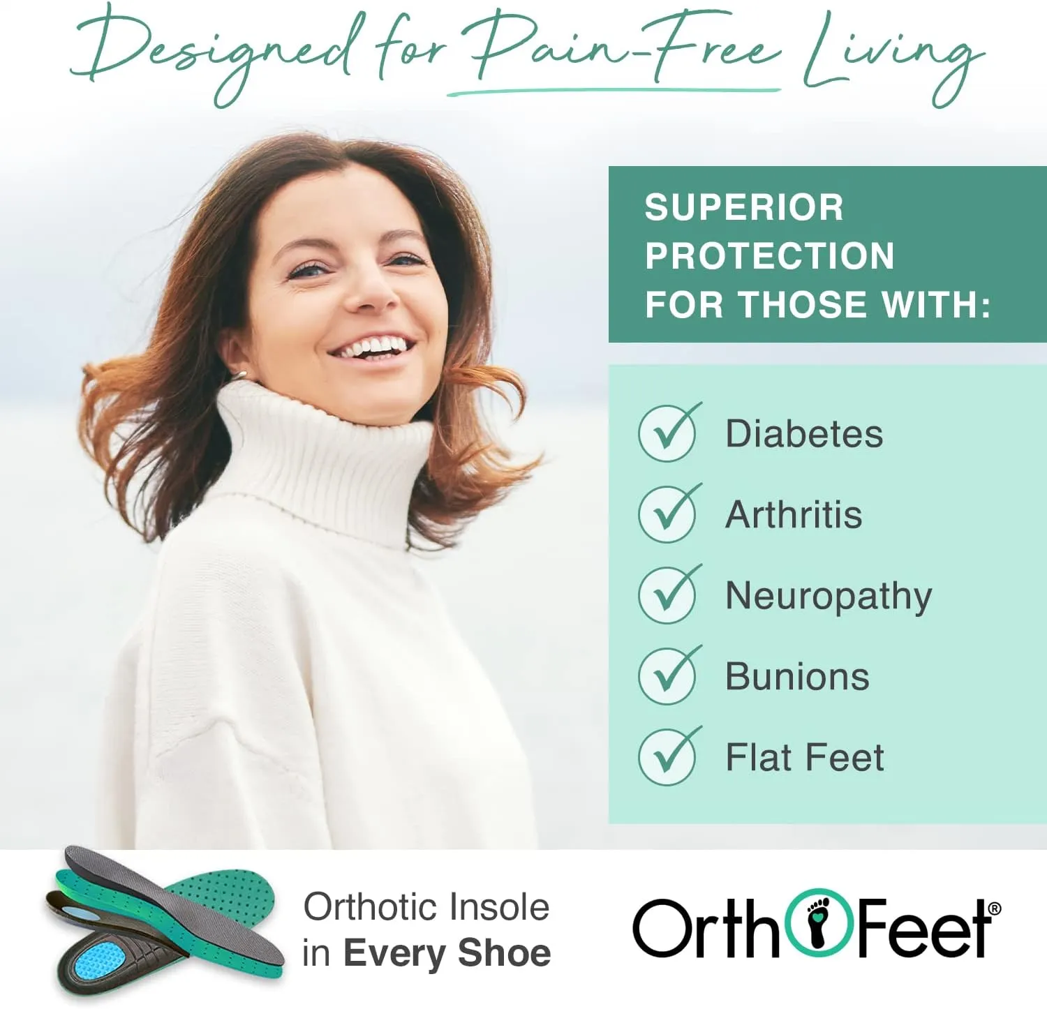 Orthofeet Women's Orthopedic Waterproof Winter Boot with Arch Support Florence