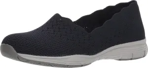 Skechers Women's Seager - Stat - Scalloped Collar, Engineered Skech-Knit Slip-on - Classic Fit