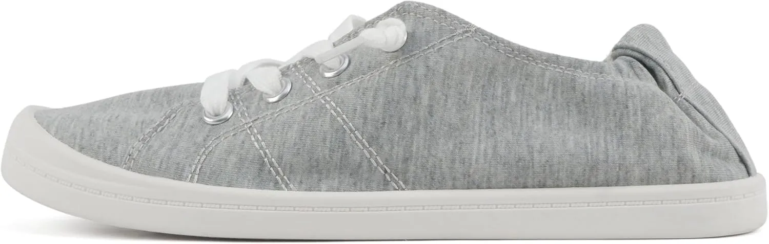 Soda Flat Women Shoes Linen Canvas Slip On Sneakers Lace Up Style Loafers Zig-S