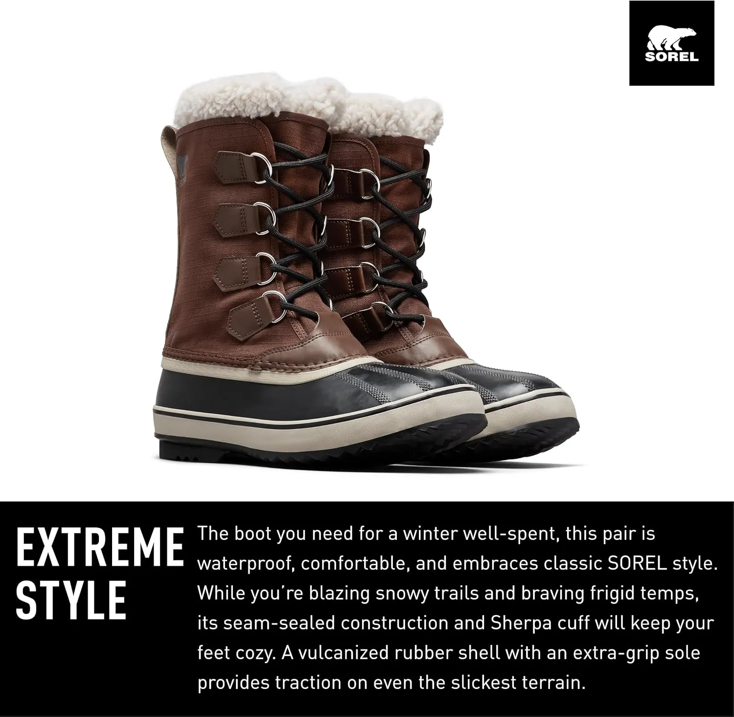 SOREL Men's 1964 Pac Nylon Waterproof Boot