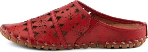 Spring Step Fusalide Slip-On Shoes for Womens - Comfortable Slip-On Shoes with Rubber Outsole - Casual Leather Clogs for Women