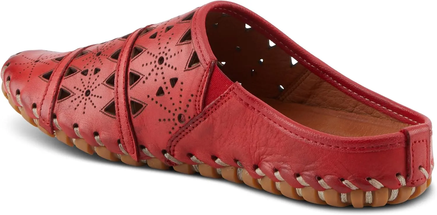 Spring Step Fusalide Slip-On Shoes for Womens - Comfortable Slip-On Shoes with Rubber Outsole - Casual Leather Clogs for Women