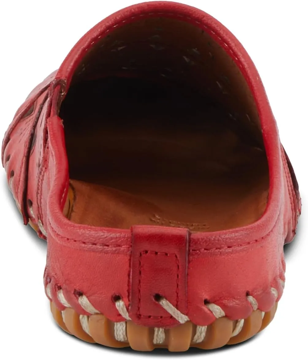 Spring Step Fusalide Slip-On Shoes for Womens - Comfortable Slip-On Shoes with Rubber Outsole - Casual Leather Clogs for Women