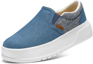STQ Womens Platform Sneakers Slip On Shoes Comfortable Business Casual Fall Loafers