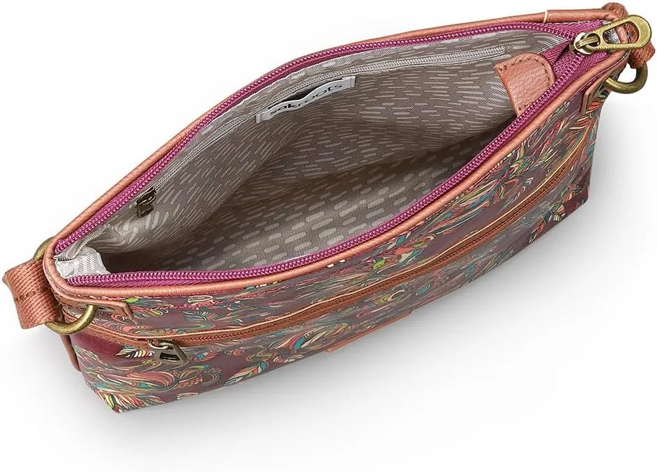 The Sak Esperato Nylon Flat Crossbody in Eco Twill, Adjustable Repreve Webbing Strap