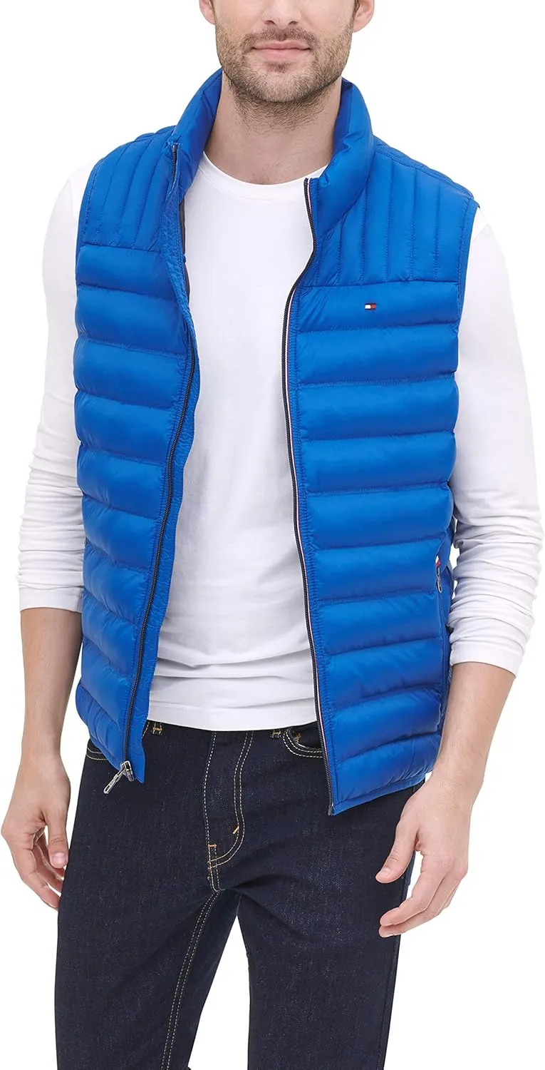 Tommy Hilfiger Men's Lightweight Packable Puffer Vest Jacket
