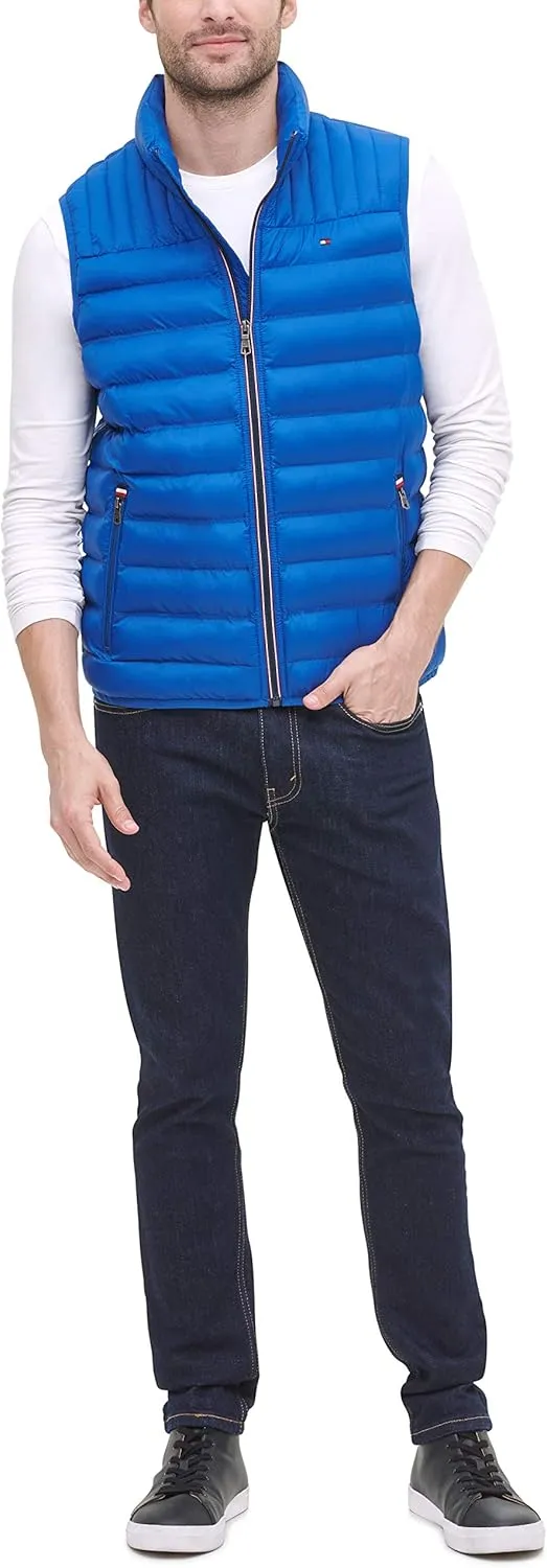Tommy Hilfiger Men's Lightweight Packable Puffer Vest Jacket