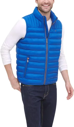 Tommy Hilfiger Men's Lightweight Packable Puffer Vest Jacket