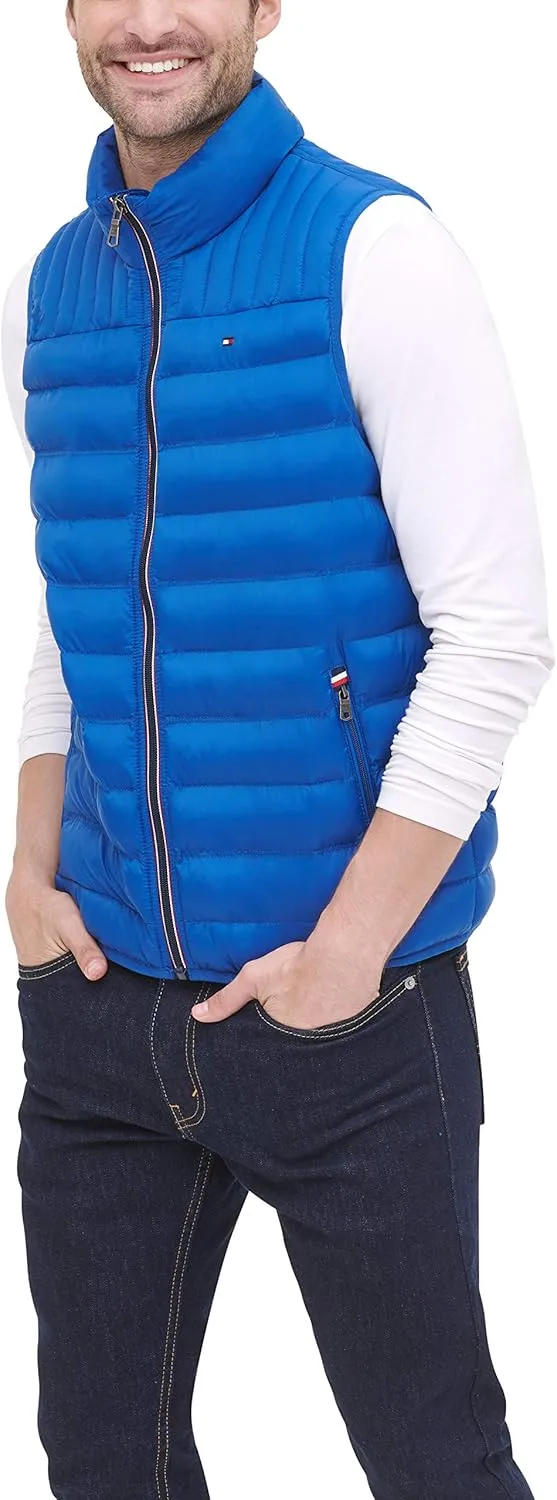 Tommy Hilfiger Men's Lightweight Packable Puffer Vest Jacket