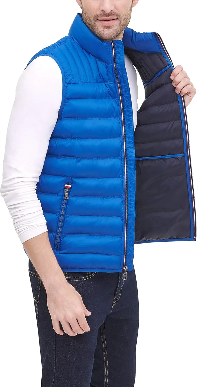 Tommy Hilfiger Men's Lightweight Packable Puffer Vest Jacket